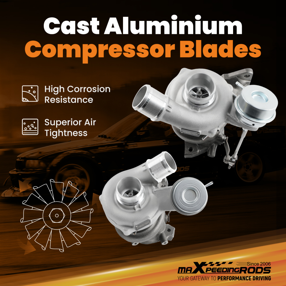 TURBO compatible for FORD F150 2.7L LEFTRIGHT KITTURBOCHARGER 2015 -2018 W/ GASKET