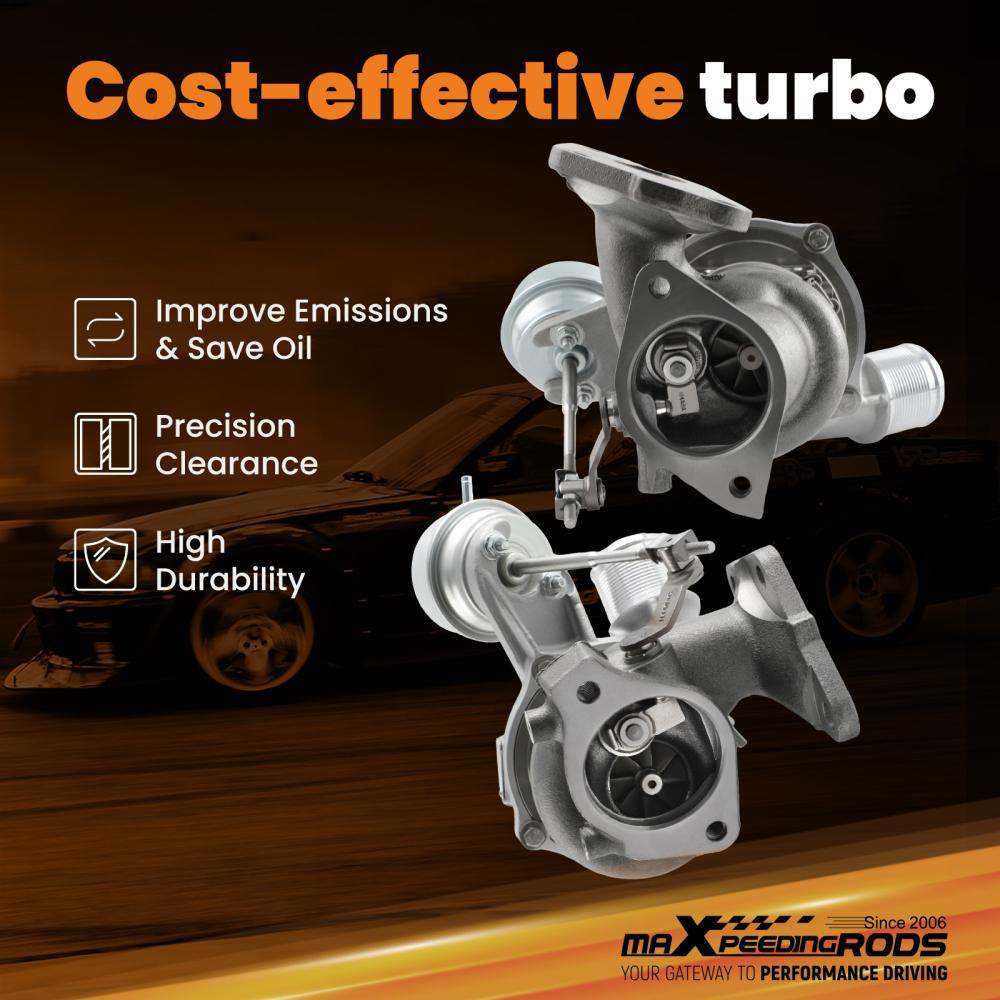 TURBO compatible for FORD F150 2.7L LEFTRIGHT KITTURBOCHARGER 2015 -2018 W/ GASKET