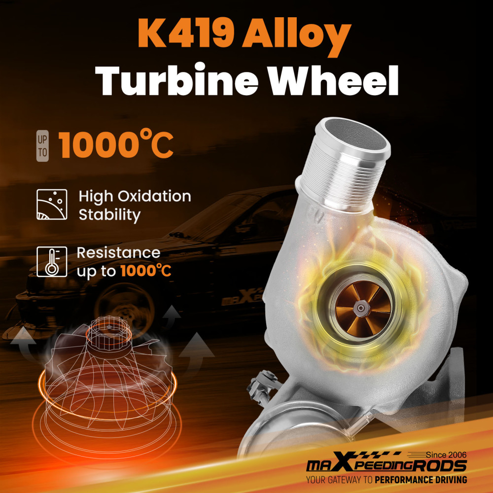 Billet Turbo compatible for Ford F150 Pickup 2.7 V6 compatible for EcoBoost 2015-2017 Right Passenger Side