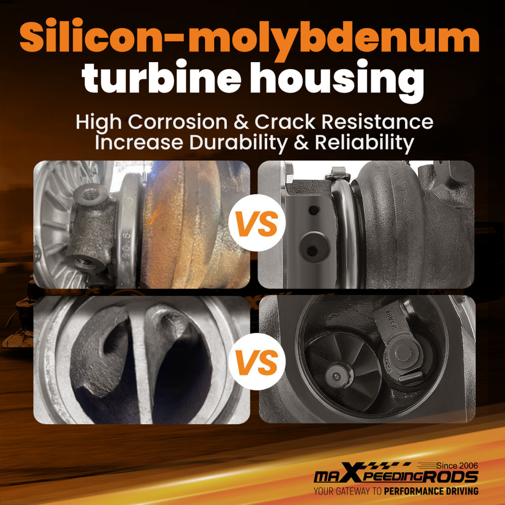 Billet Turbo compatible for Ford F150 Pickup 2.7 V6 compatible for EcoBoost 2015-2017 Right Passenger Side