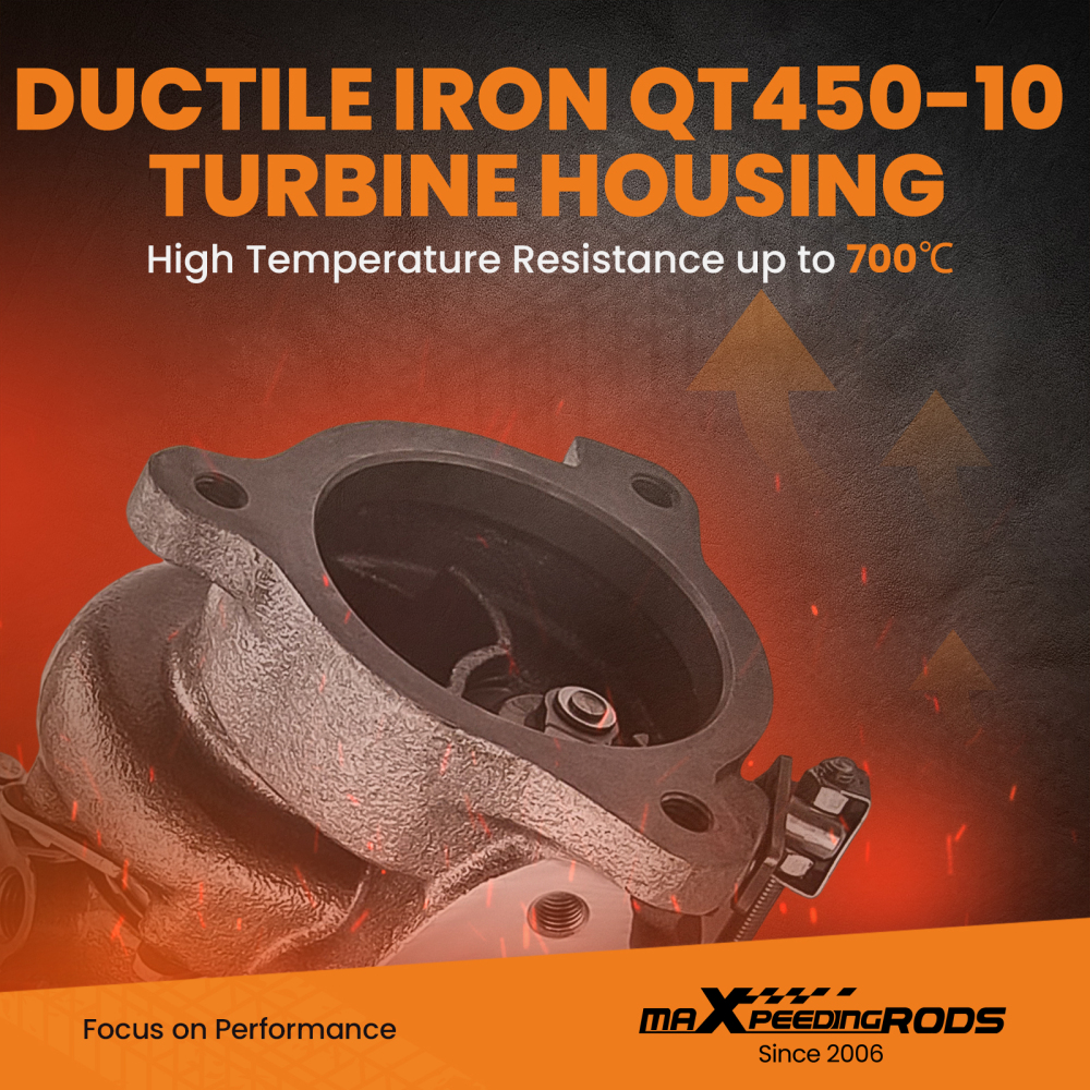 Turbocompresseur TMT K04 022 compatible pour Audi A3 TT compatible pour Seat Lean 1.8T AMK APX 53049880022 turbo