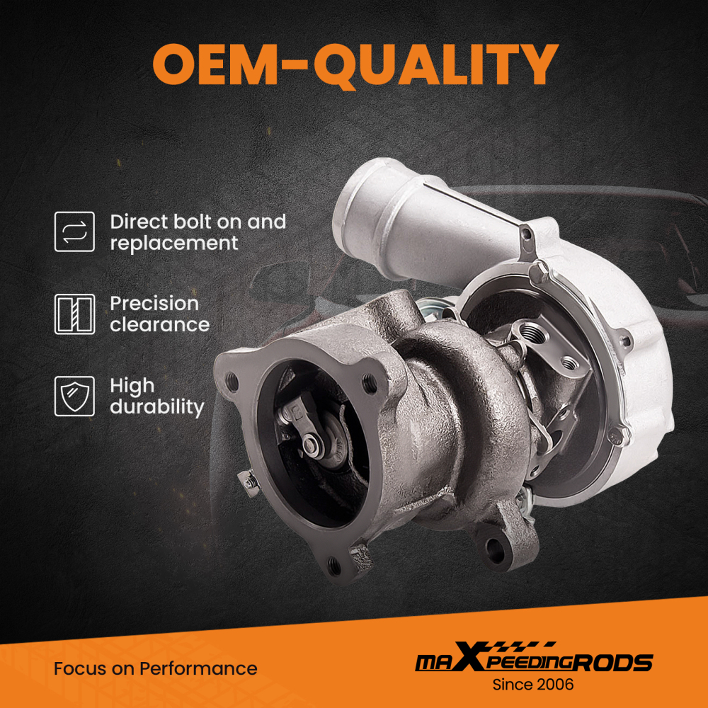Turbocompresseur TMT K04 022 compatible pour Audi A3 TT compatible pour Seat Lean 1.8T AMK APX 53049880022 turbo