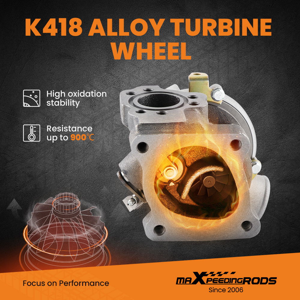 K04 025 Turbocompatible compatible for Audi RS4 2.7L Quattro ASJ Upgrade left 53049700025