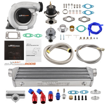 T3 T4 Turbocompressore 25 PSI Kit di tubazioni intercooler universale Wastegate