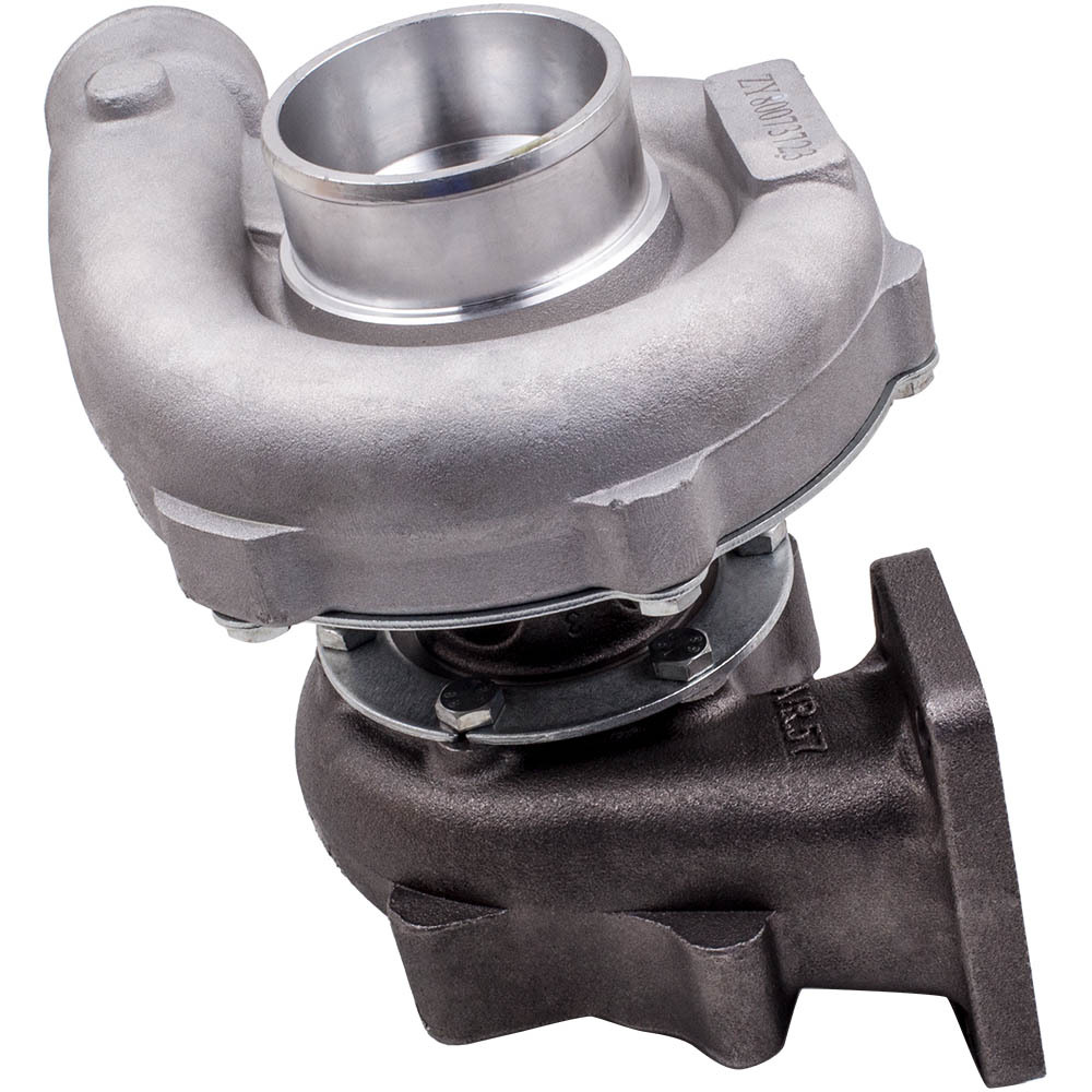 Turbocompressore universale T3 T4 T04E Turbo .57 Turbina raffreddata ad olio A / R Flangia a 5 bulloni per 1.5-2.5L 400HP