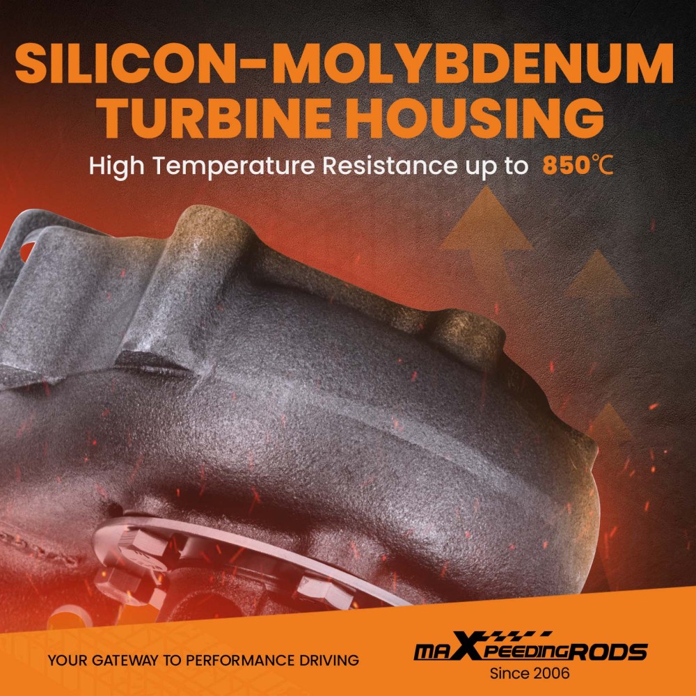 Nuovo Universal Turbo T3 T4 T04E Turbocompressore con Guarnizioni Kit Oil Cooled