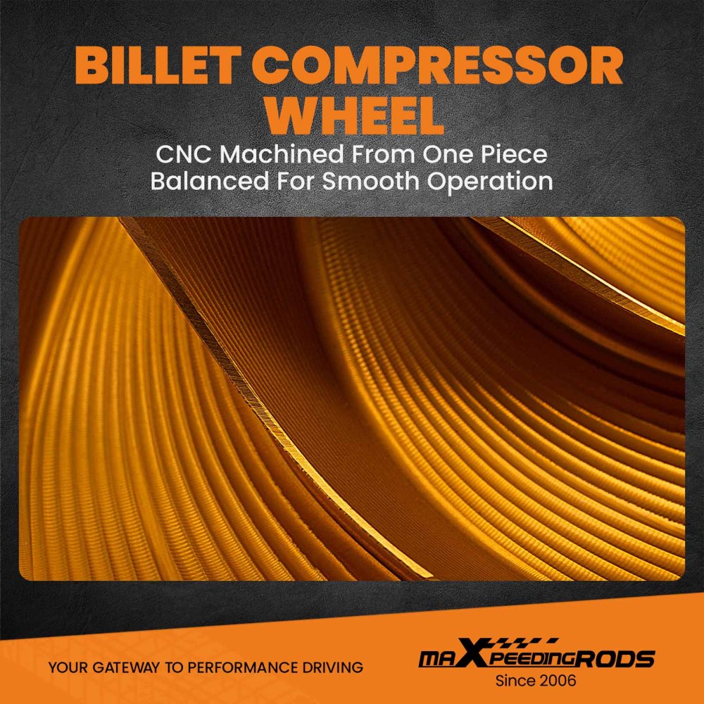 Nuovo Universal Turbo T3 T4 T04E Turbocompressore con Guarnizioni Kit Oil Cooled