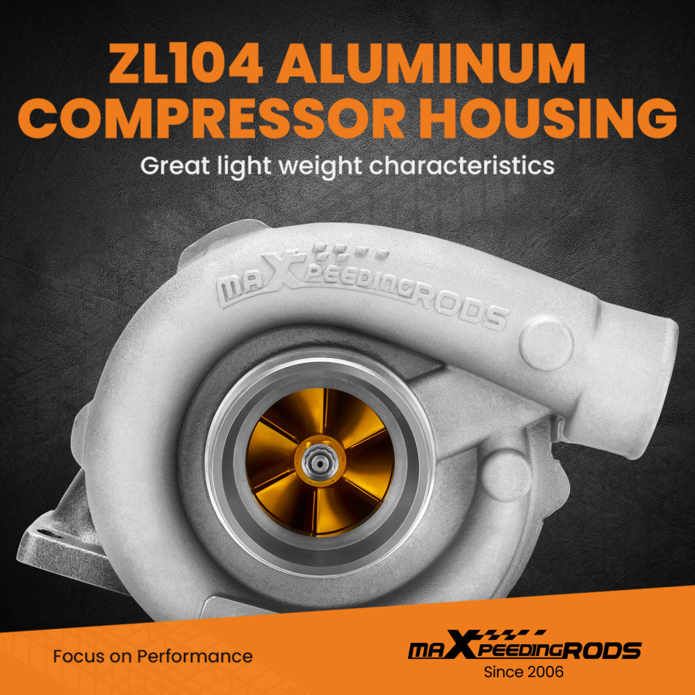 Nuovo Universal Turbo T3 T4 T04E Turbocompressore con Guarnizioni Kit Oil Cooled