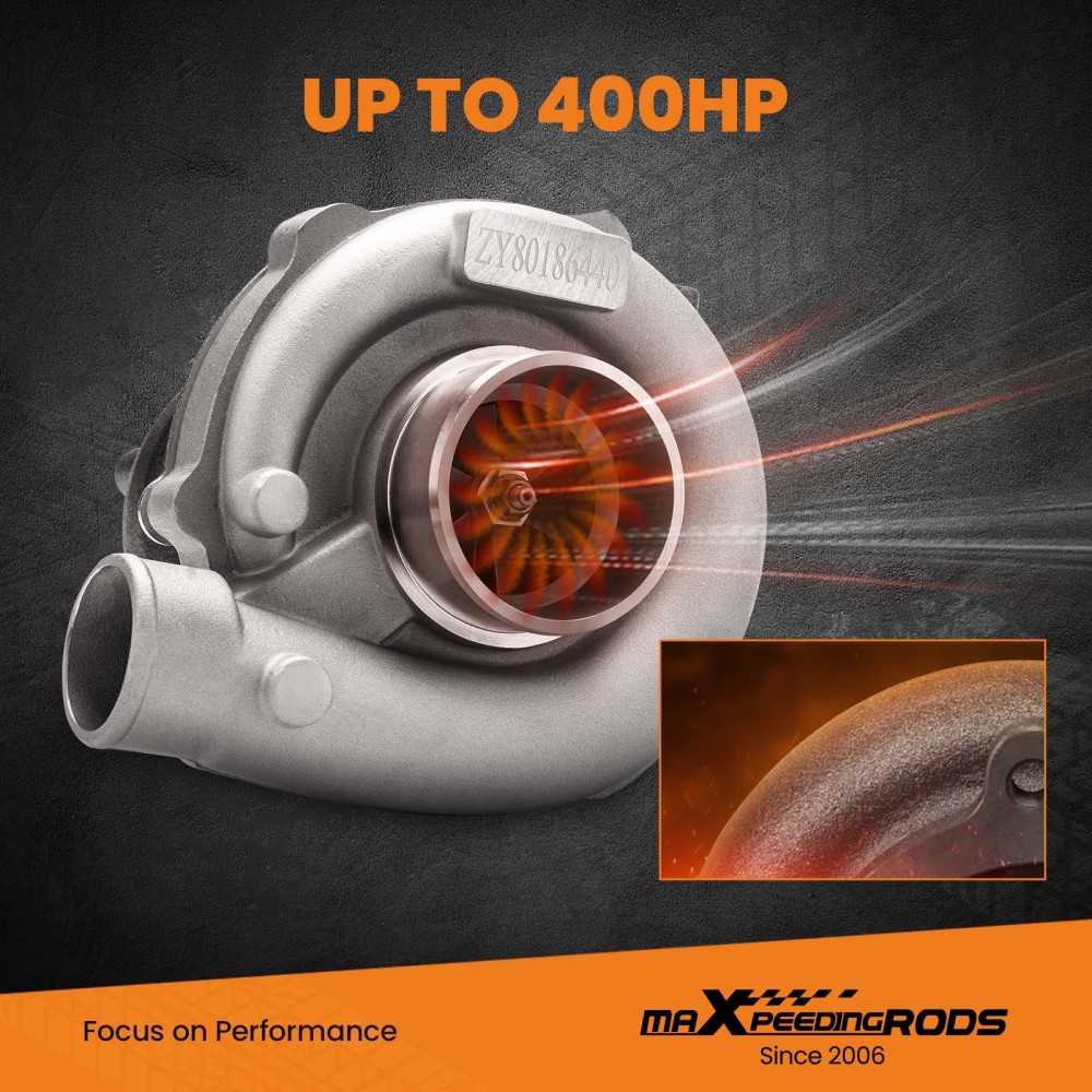 Universal Turbocharger Water Cooled T3T4 T04E T3 .63 A/R for 1.5L to 2.5L 400HP