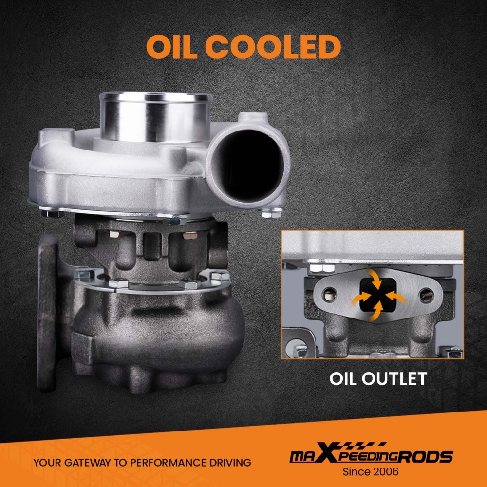 T3 T4 T03 T04 T04E T3T4 Turbocharger .63 A/R Turbo Turbine 5 Bolts Flange 400HP 5 Bolt Flange Uni Turbo