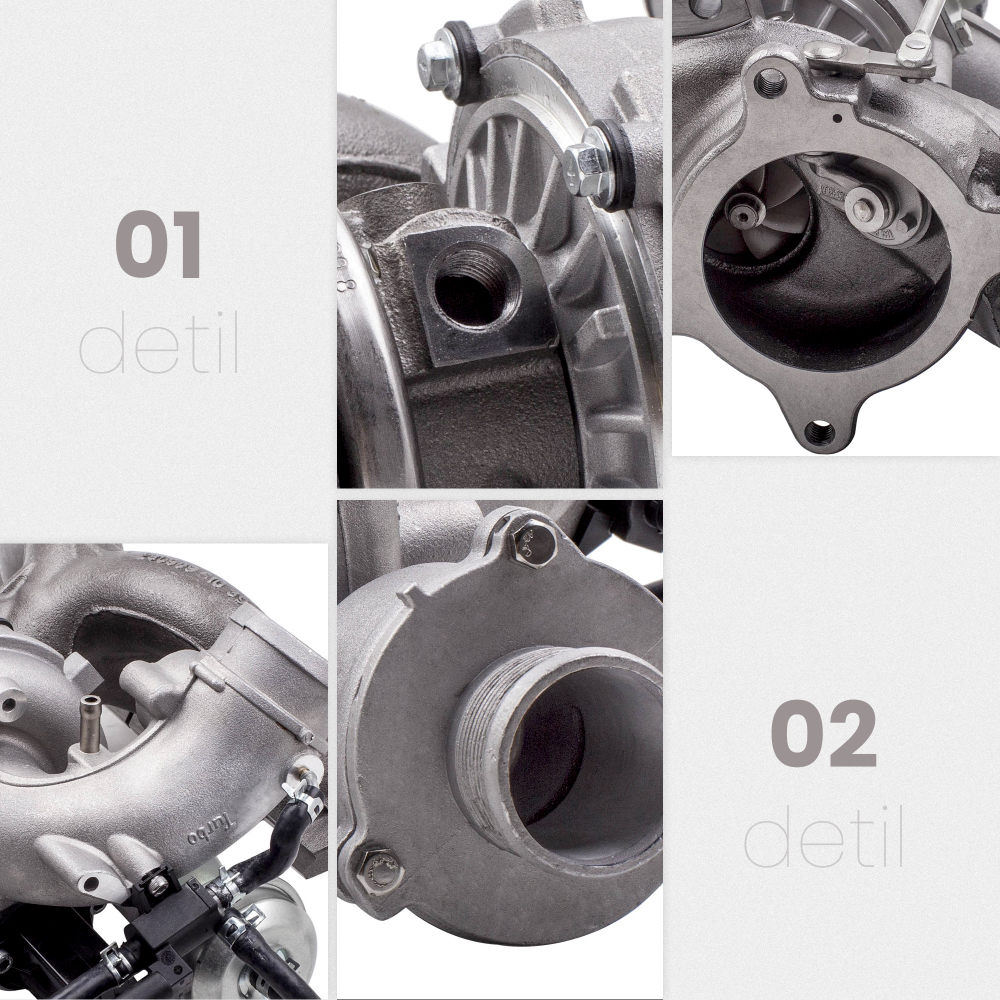 Turbocharger with Exhaust Manifold compatible for AudiA4 A5 A6 S4 S5 compatible for VW Volkswagen 2.0 TFSI 06H145702L