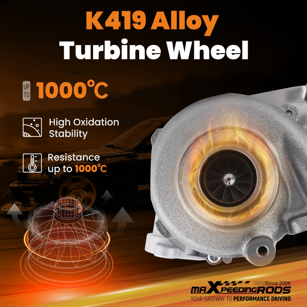 753420 Turbocompressore con Guarnizione Kit compatibile per Peugeot 5008 1.6 HDI DV6TED4