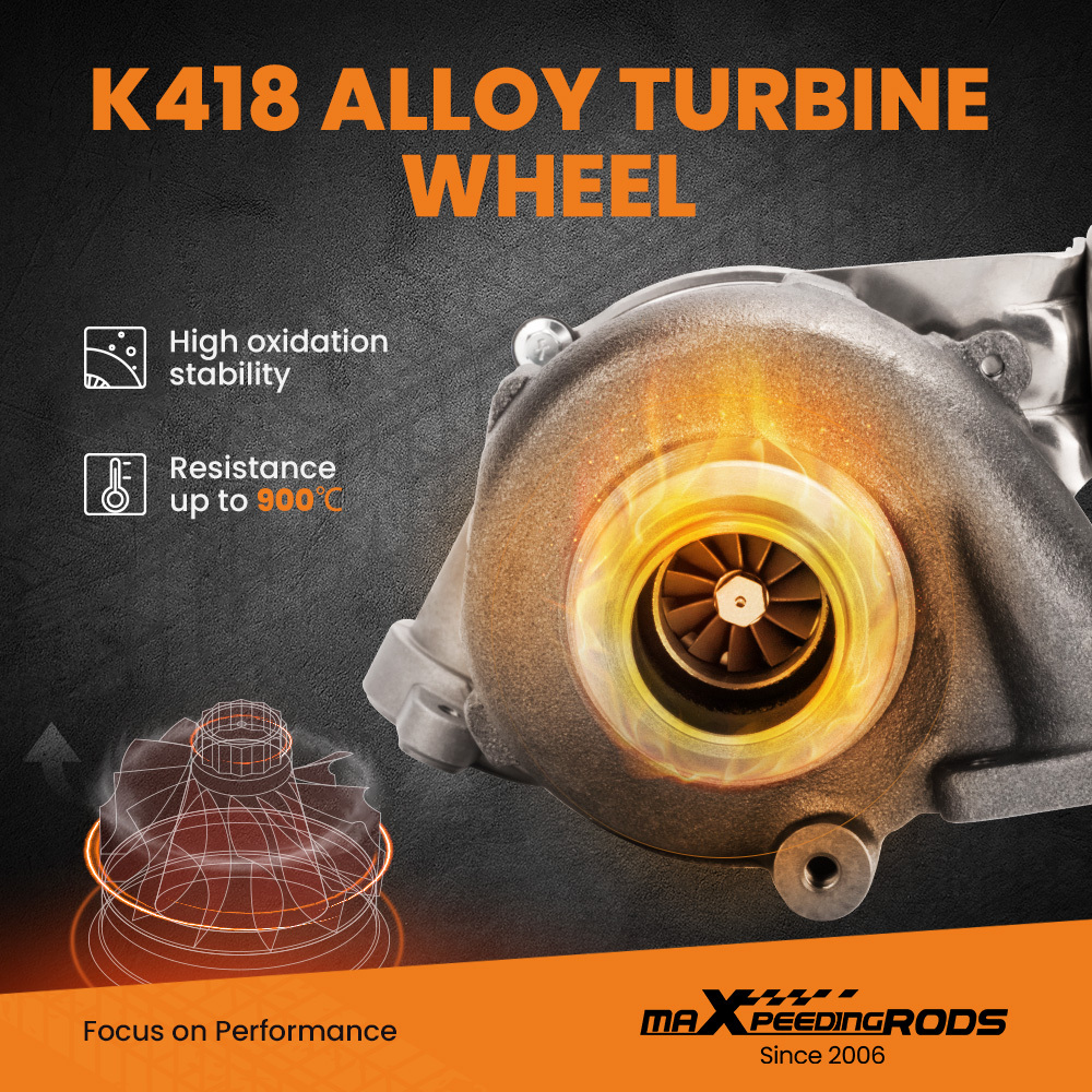 GT1544V TURBO compatibile per Ford C MAX / Focus 1.6 TDCi 109 PS Turbocompressore 753420