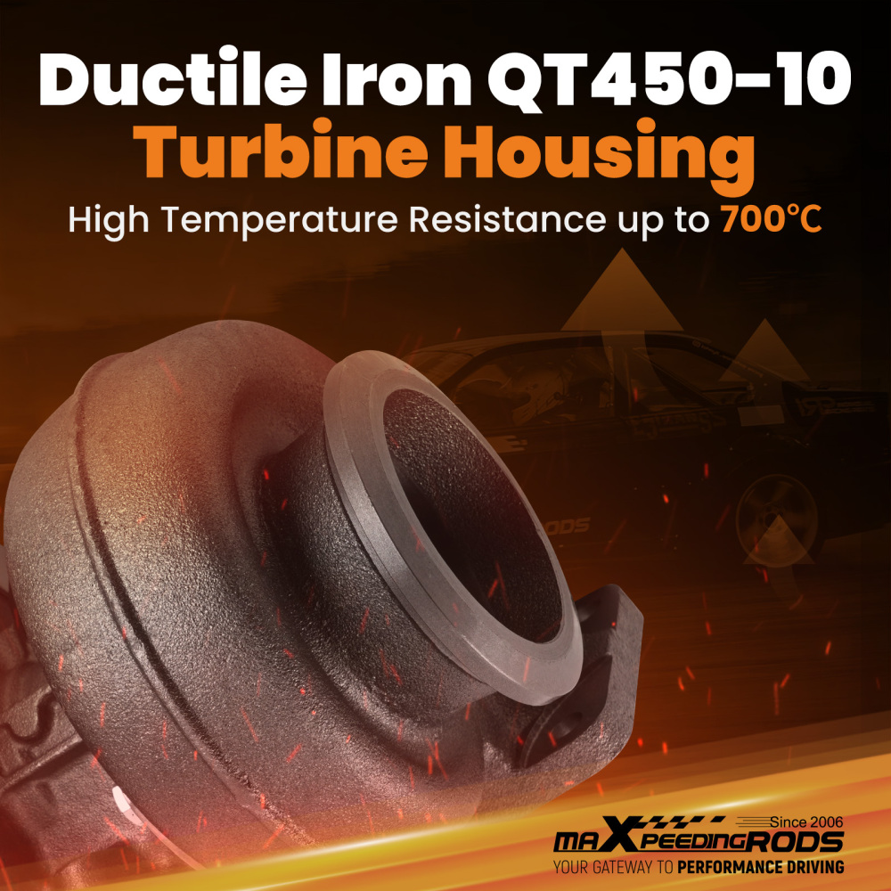 Universal Turbocharger with Gasket Twin Scroll Power up to 300-800HP 177281