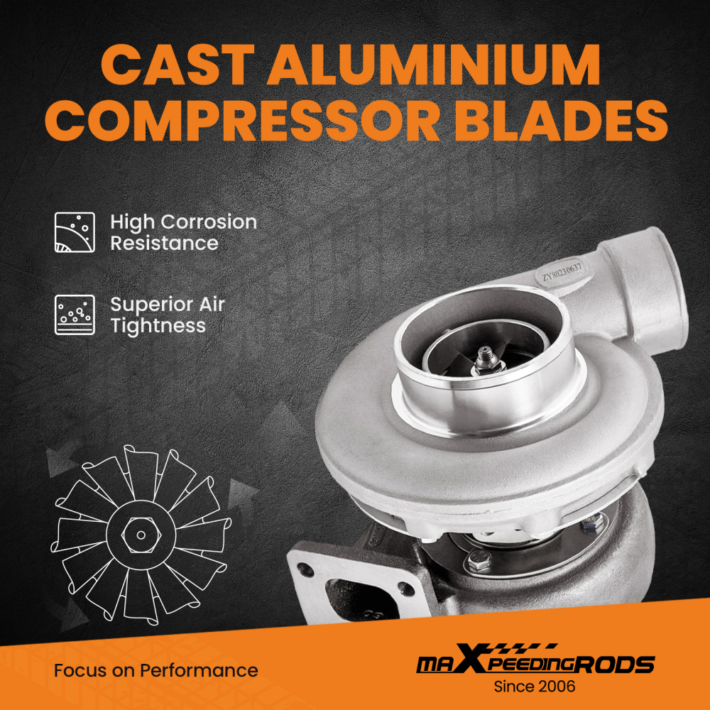 Turbolader  Turboccompresor S300SX3-S366 A/R .91 T4 320-800HP Twin Scroll 177275