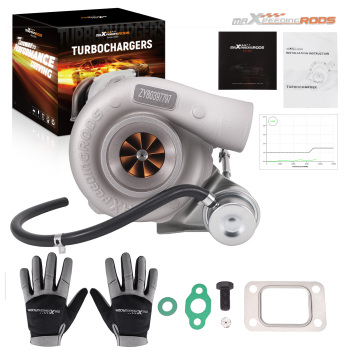T25 for GT2871 GT2860 Dual Ceramic Ball Bearing Billet Universal Turbo Turbocharger A/R 0.64/0.6
