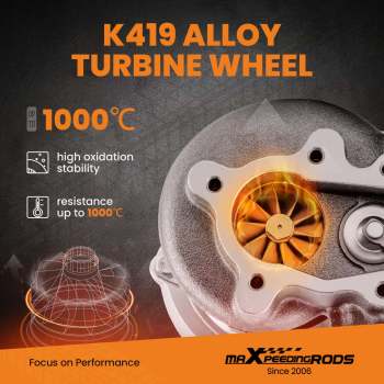 Billet Compressor Wheel T25 Flange for GT2871 GT2860 street Turbo A/R .64 Turbocharger WITH ACTUATOR