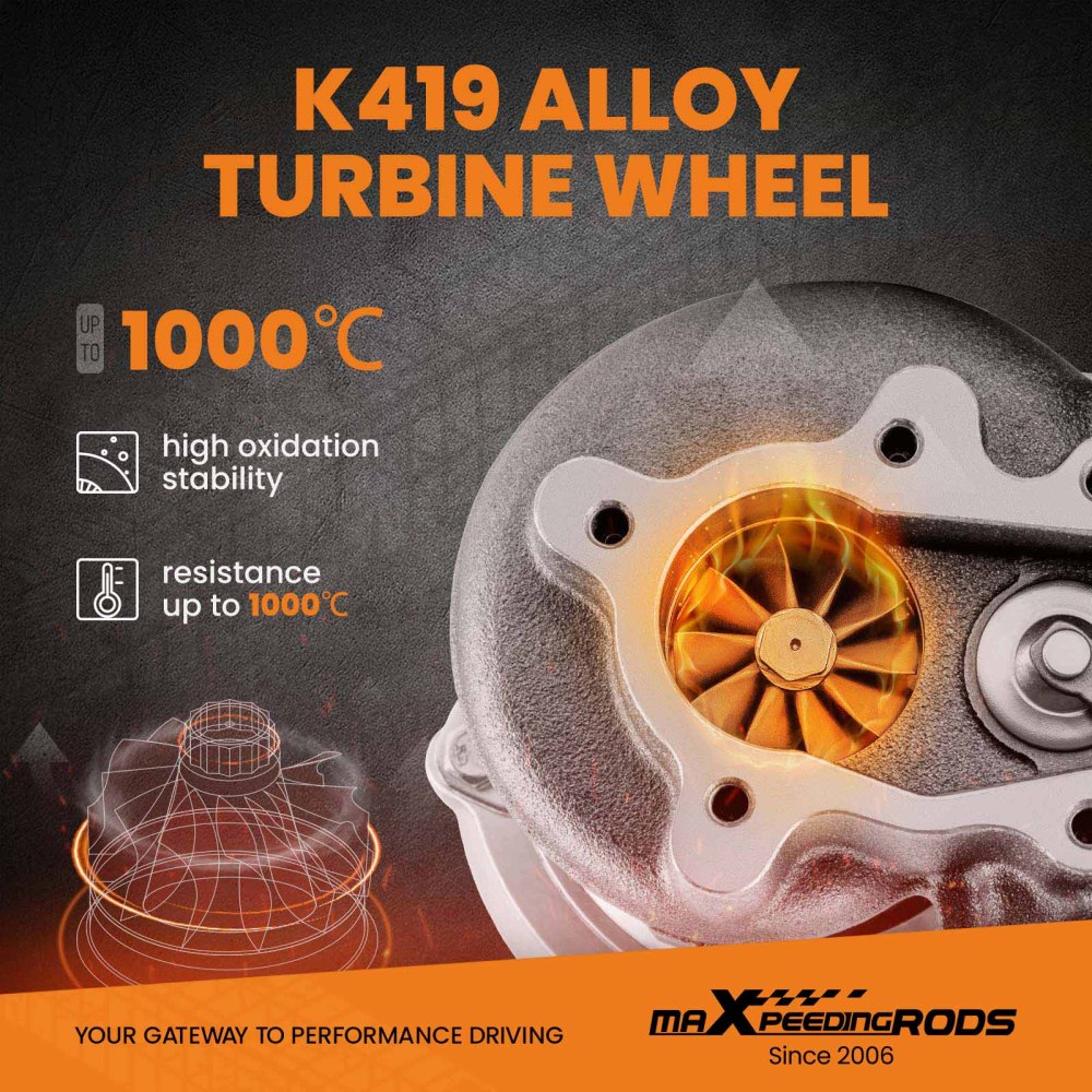 Billet GT28 GT2871 GT2860 Universal Turbo Compressor A/R .64 Turbine Wet Float