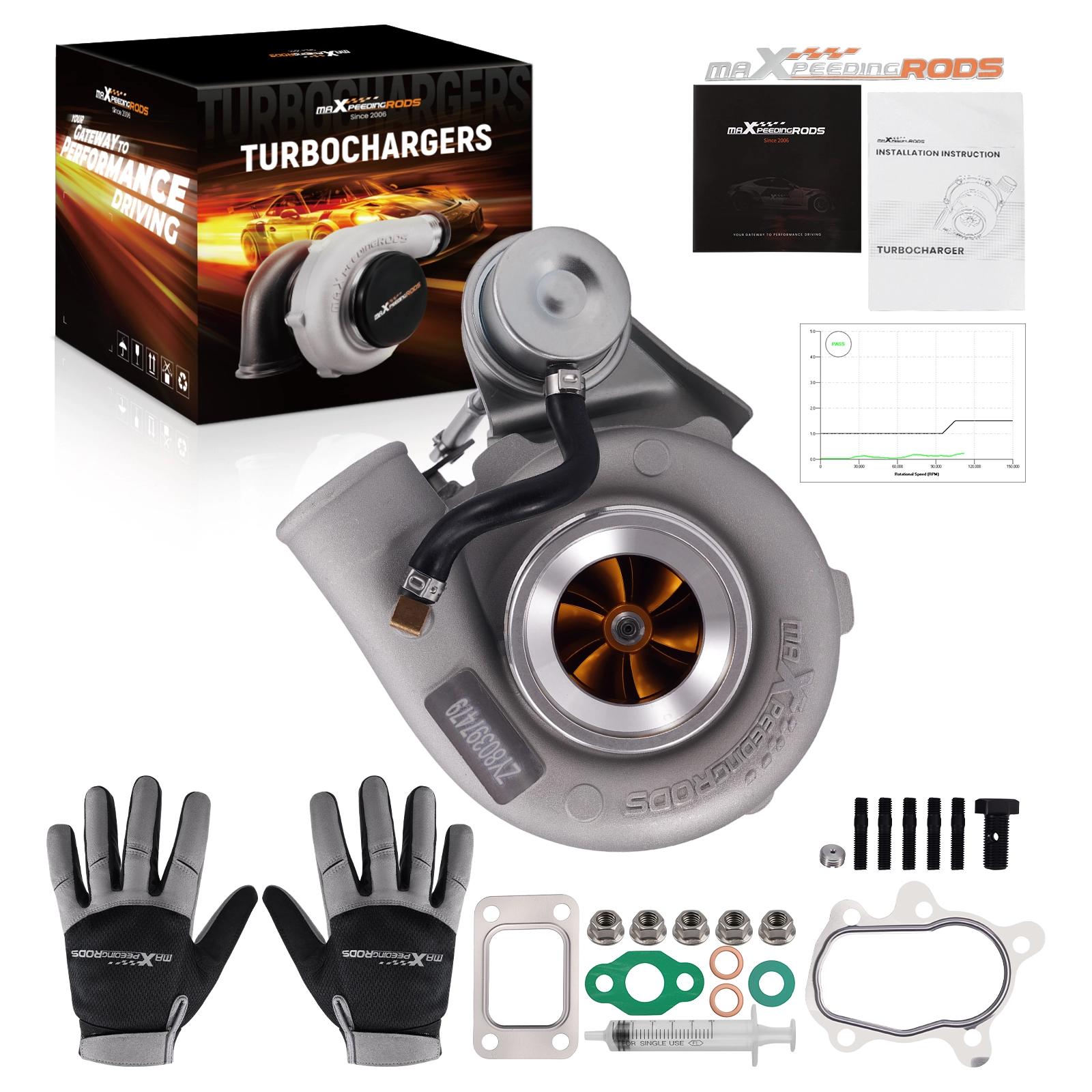 T25 T28 GT2871 Billet Turbo Street Turbocharger A/R 0.6 / 0.64 Up to 350+BHP, image size:1600x1600