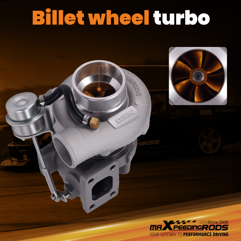 T25 T28 GT2871 Billet Turbo Street Turbocharger A/R 0.6 / 0.64 up to 350+BHP
