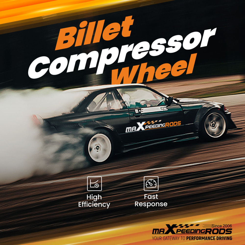 Billet Compressor Wheel GT2871 Turbocharger Dual Ceramic Ball Bearing ZL104