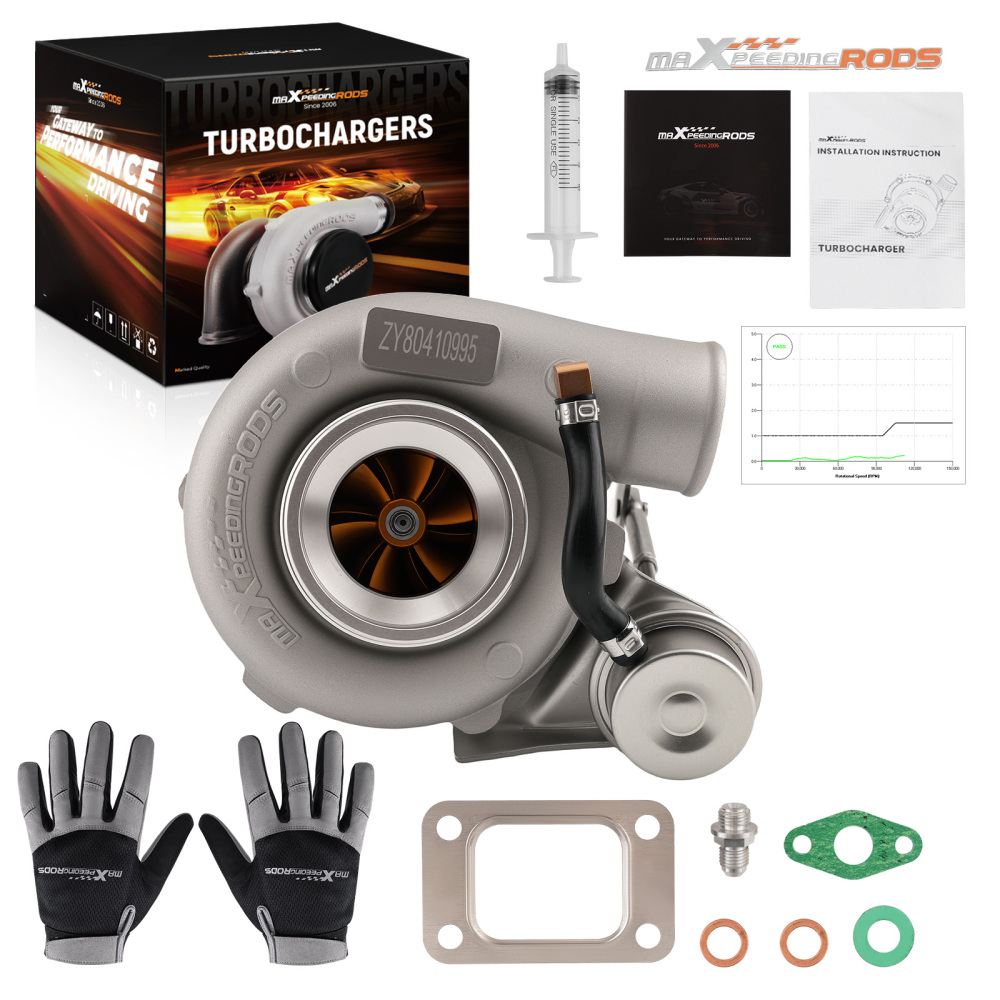 Racing GT28 GT871 Dual Ball Bearing Turbo T25 T28 0.64 AR 350BHP Billet Wheel