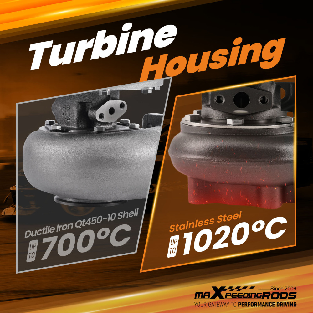 Racing GT28 GT871 Dual Ball Bearing Turbo T25 T28 0.64 AR 350BHP Billet Wheel