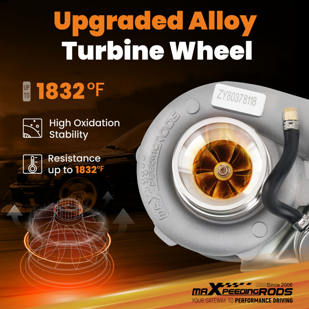 Billet GT2860  A/R .60 turbine A/R .64 T25 T28 oil water turbocharger GT2871