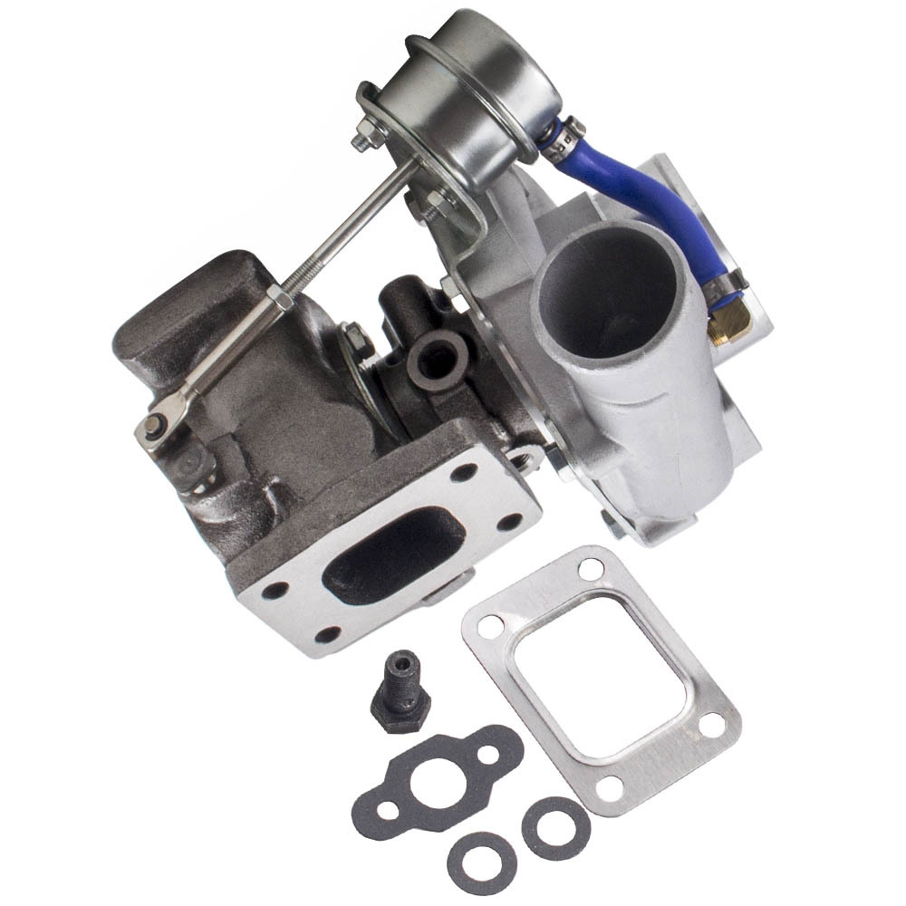 For GT2871 GT2860 SR20 CA18DET Upgrade Turbo Tubocharger 350HP 0.6 A/R 0.64 A/R 5-Bolt Flange Universal Oil+Water Cooling
