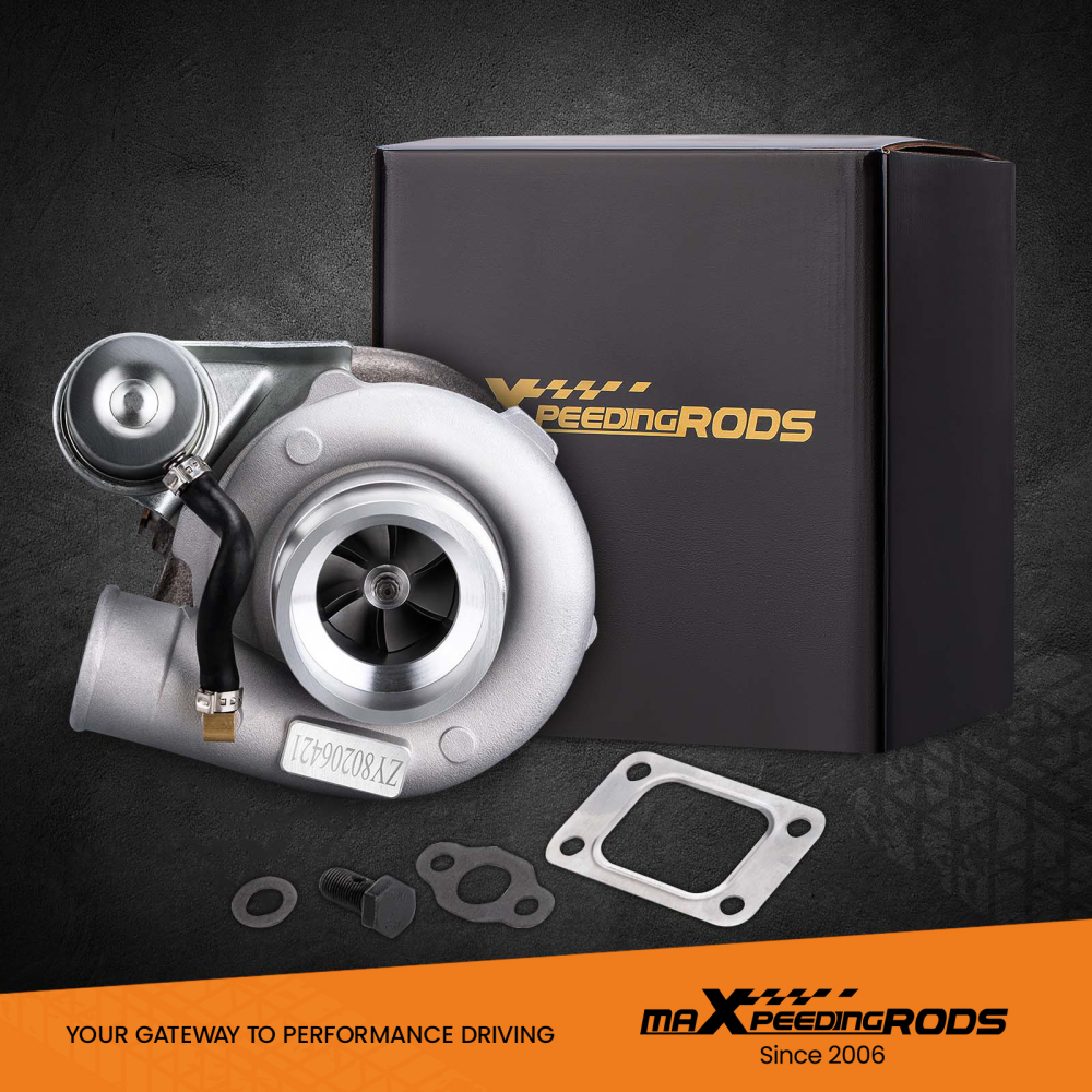 Pour GT2871 GT2860 SR20 CA18DET Turbocompresseur universelle 0.6 A / R 0.64 A / R bride à 5 boulons huile