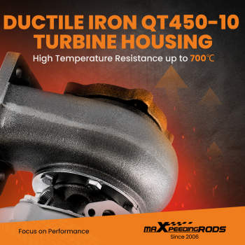 For GT30 GT3037 GT3076 T3 Flange A/R .6 Turbine A/R .82 Water Anti-Surge Turbo Turbocharger