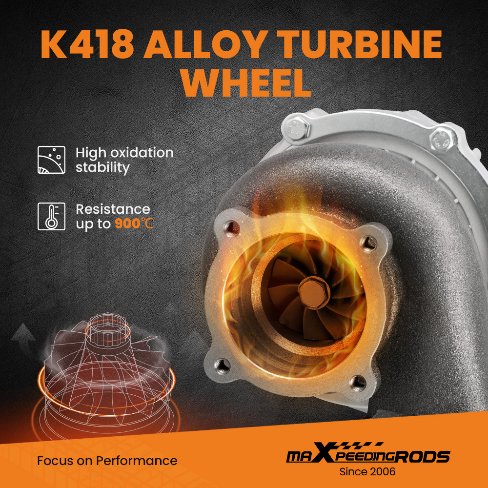 For GT30 GT3076 GT3037 Turbocompressore Universale Turbocharger A/R: 0.6, 0.82