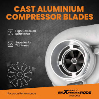 For GT30 GT3037 GT3076 T3 Flange A/R .6 Turbine A/R .82 Water Anti-Surge Turbo Turbocharger