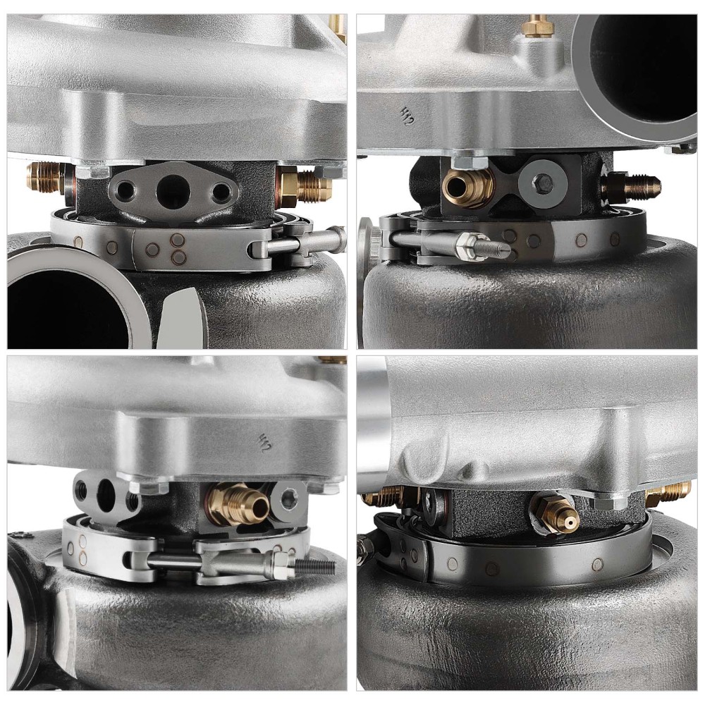 Upgrade Ball Bearing Turbo 1050HP Billet Wheel 0.8 A/R V-band Turbine Housing