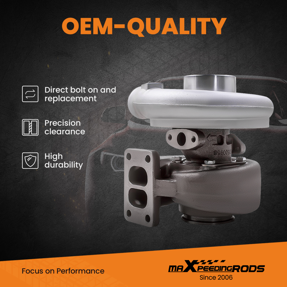 Compatible for Dodge D250/350 W250/350 5.9L 6BT 1989-1990 H1C 3526739 Diesel Turbocharger 