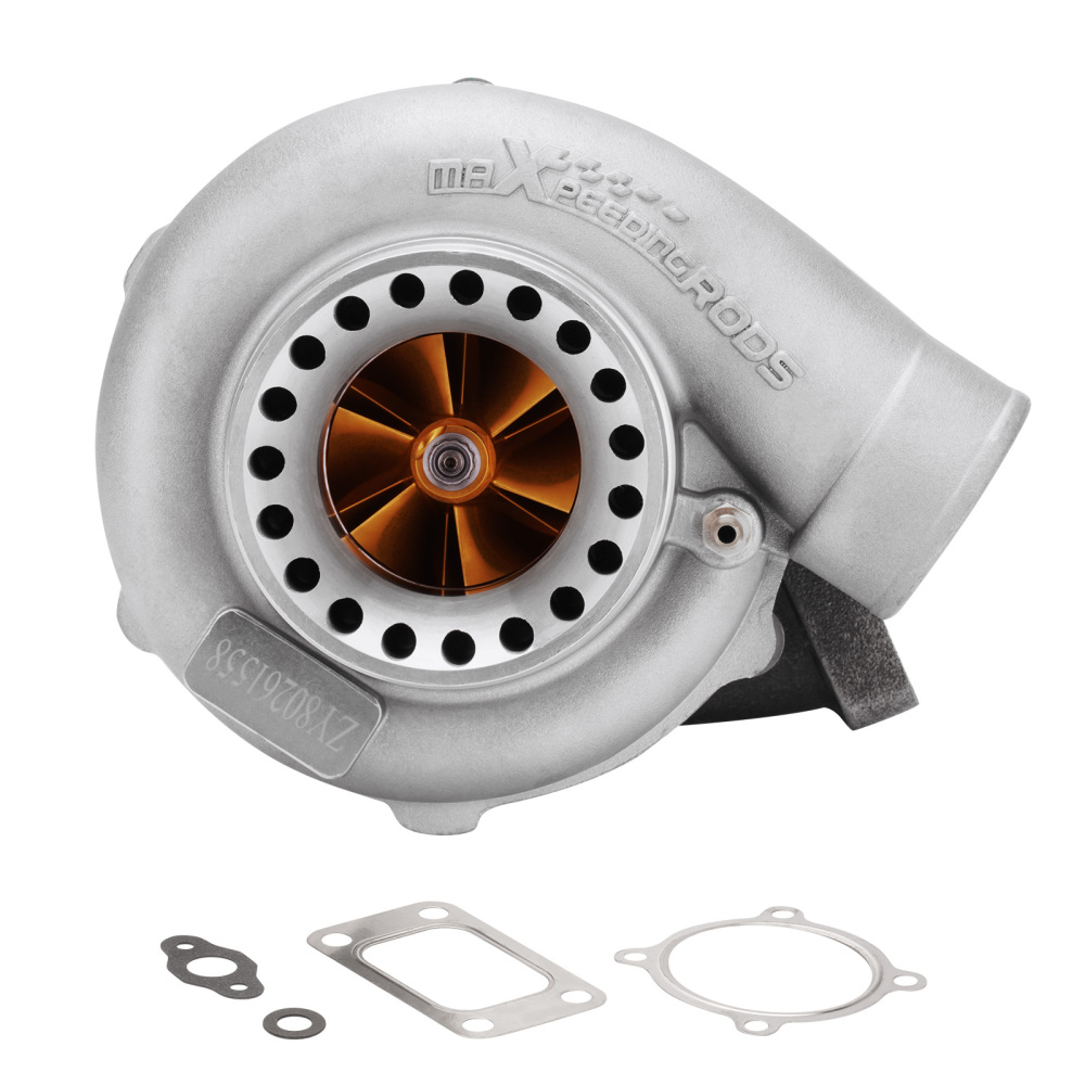 Street Turbocharger Anti Surge for GT3582 Turbo for GT35 T3 Flange Water Cooled Billet Compressor Wheel Turbocharger