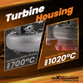 Upgraded Dual Ball Bearing Billet Turbo for GT35 GT3582 600HP Racing Turbocharger