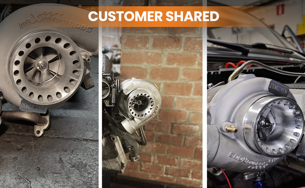 Pour GT35 GT3582 Turbo compatible pour Charger T3 AR.70 / 63 Roulement de turbocompresseur de compresseur anti-surtension