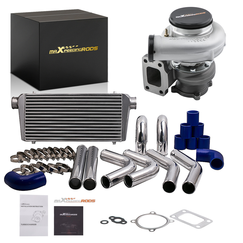 GT3582 Turbo compatible pour Nissan Safari Patrol64mm Pipe Kits, Intercooler 600x300x76
