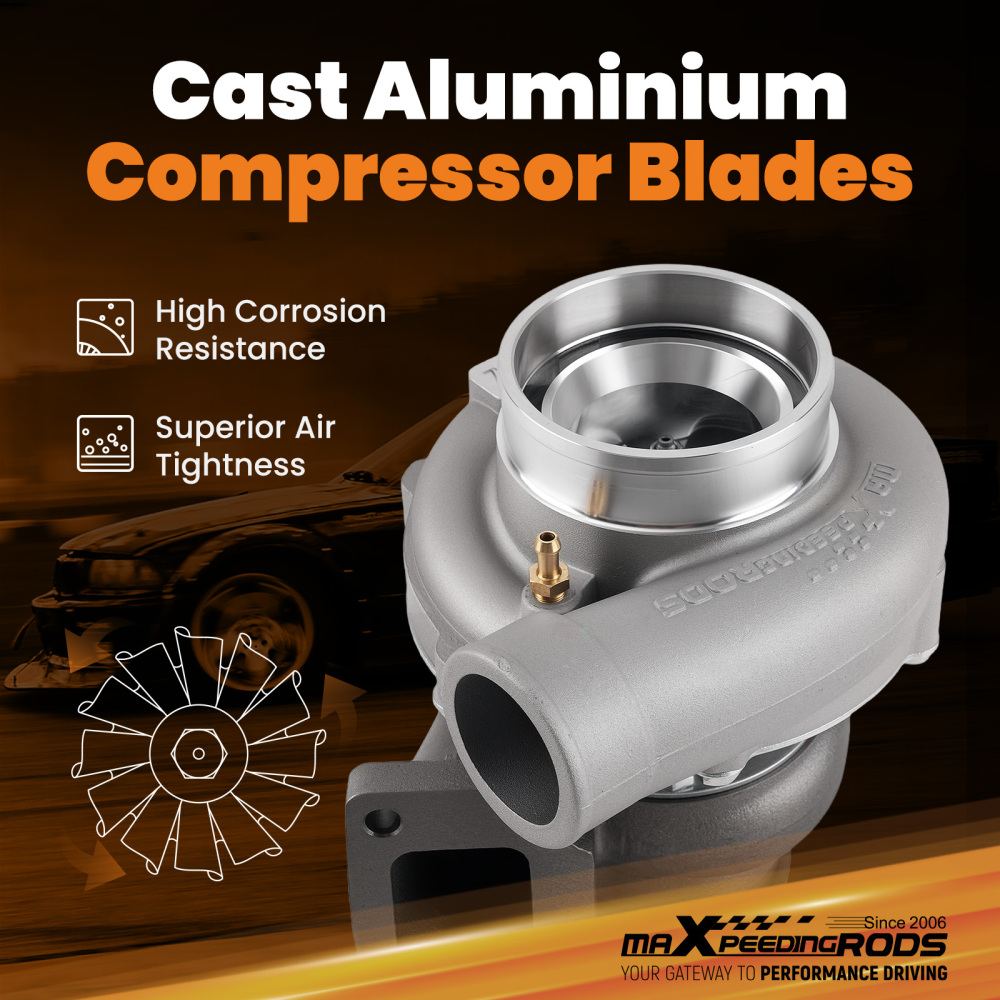 GEN2 Universal A/R 0 .7 Turbocharger 600HP for 4/6 Cylinder 2.5L-6.0L Engines