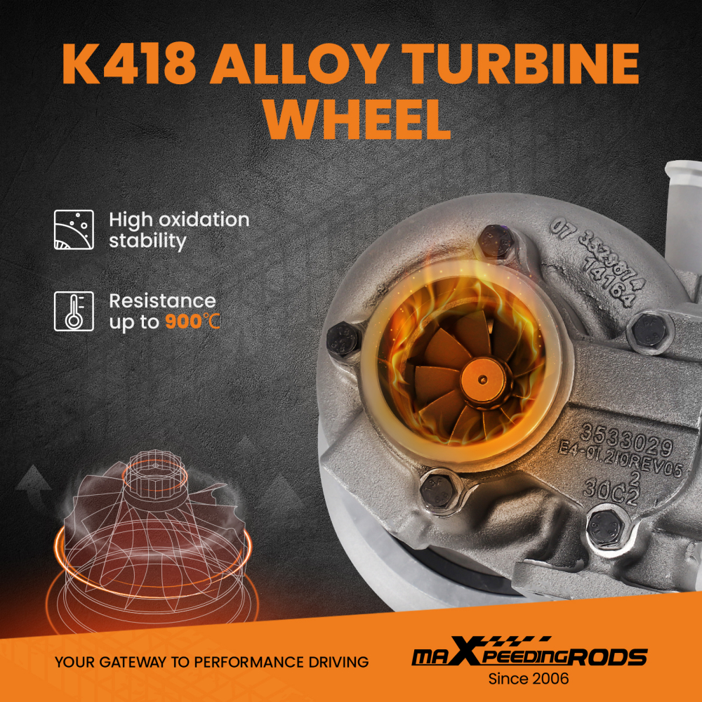 Turbocharger HX35 HX35W compatible for Dodge Ram Cummins 5.9L Truck 6BT Diesel 1999-2002