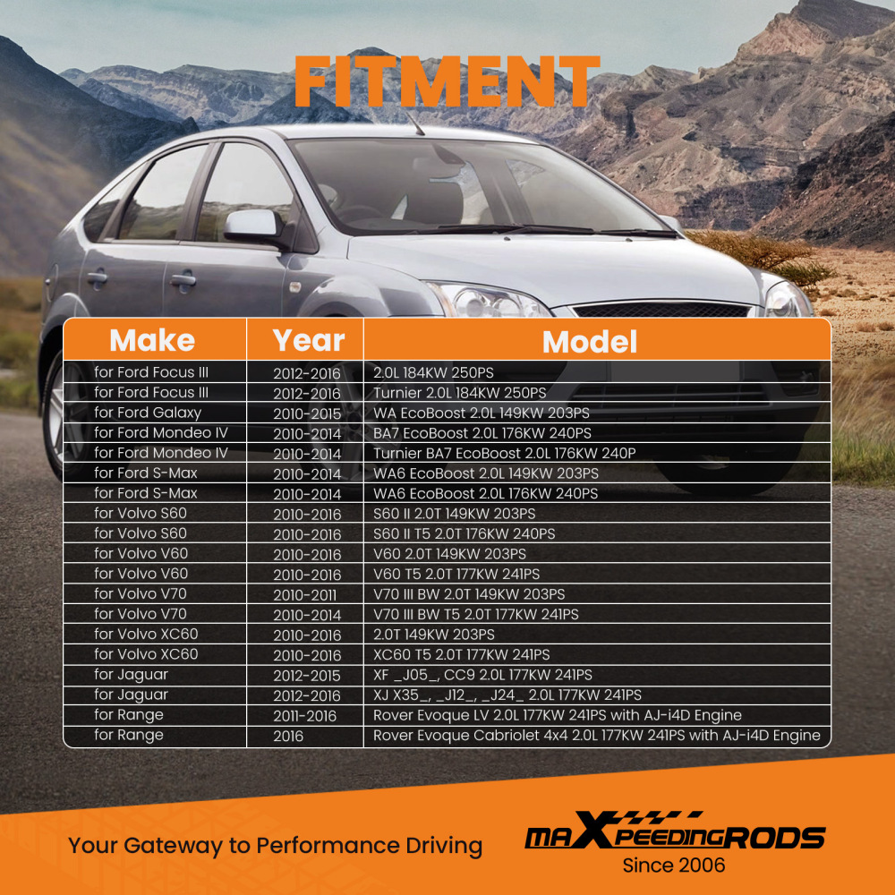 K03 Turbo compatible for Charger Compatible for Ford Focus III 2.0L 184KW 250PS 2012-2016