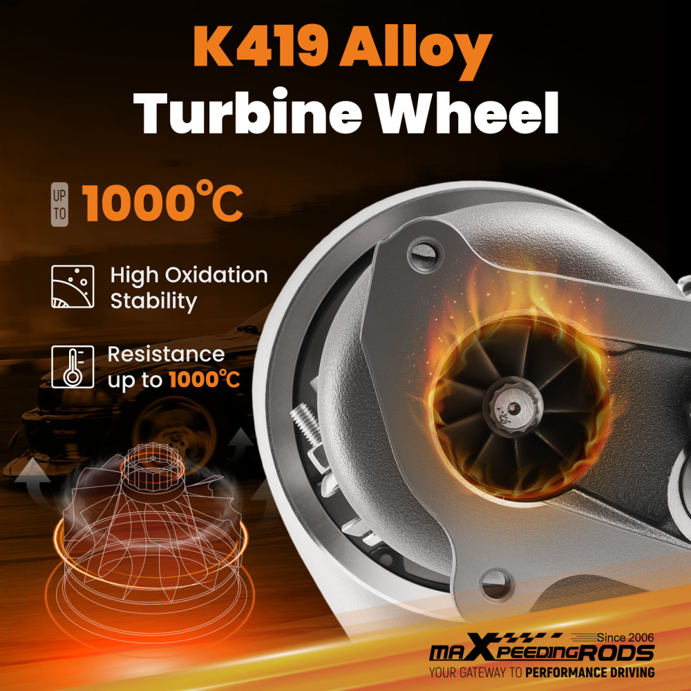 Turbocharger compatible for Toyota Hilux / Compatible for Landcruiser 1KZ-TE KZN130 4 Runner 3.0 Billet