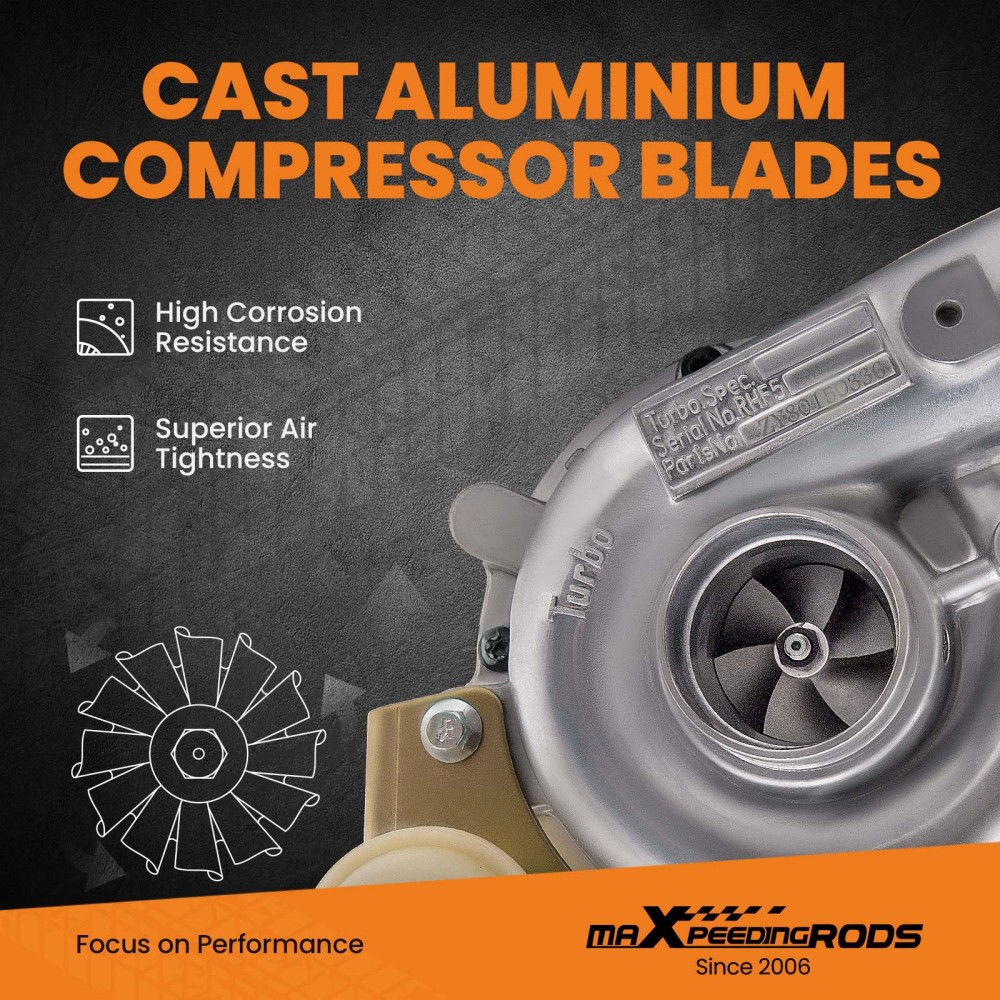 Turbo compatible for charger RHF4H Turbine compatible for Isuzu D-MAX Dmax 2.5TD 136HP 4JA1-L 2004 2005