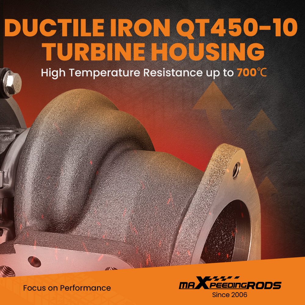 Turbo K03 Turbocharger compatible for Mini Cooper 11657647003 7565424-01 K418 alloy