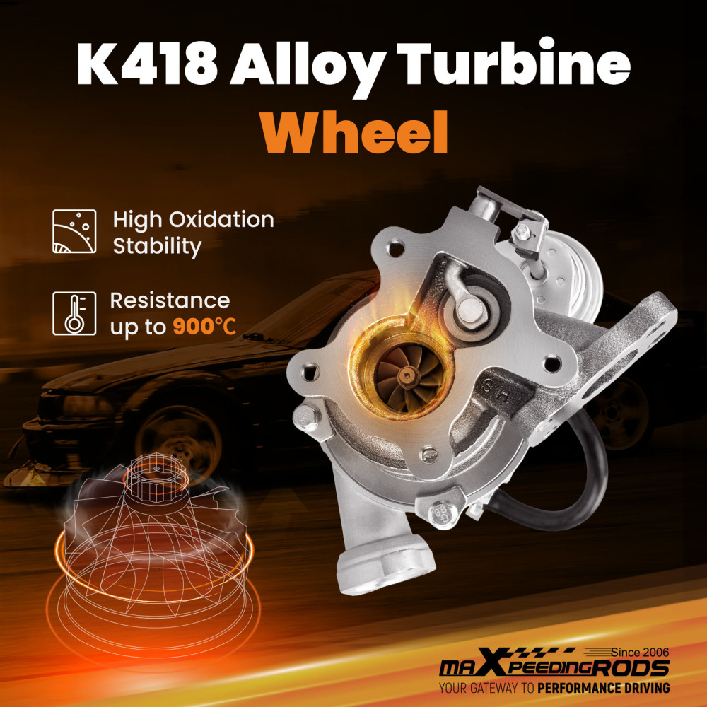 Turbocharger compatible for Citroen C1 C2 C3 Xsara 1.4L D DV4TD / 8HX KP35 Turbo