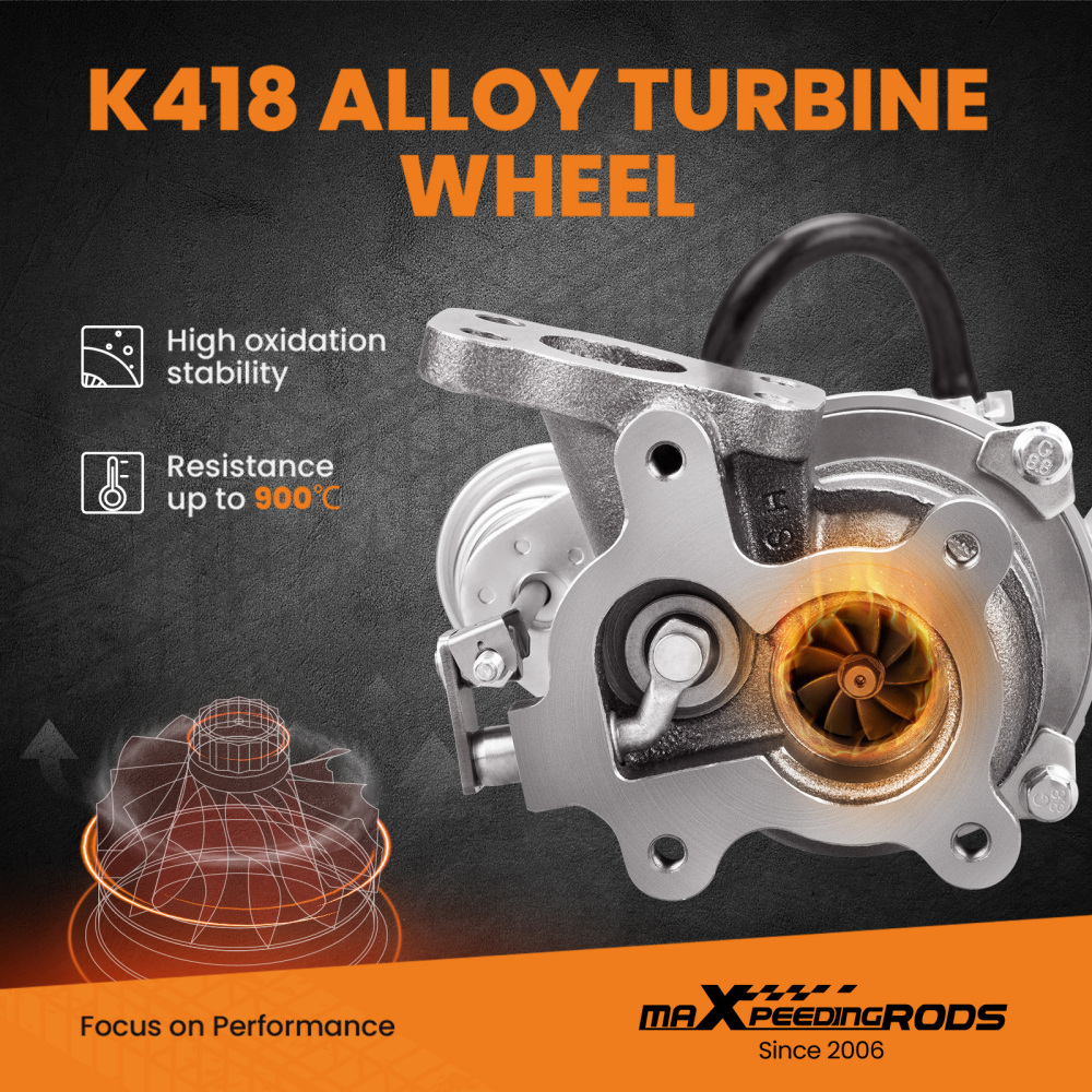 KP35 Turbocharger Turbocompressore Turbina compatibile per Peugeot 206 1.4 HDI 54359700009