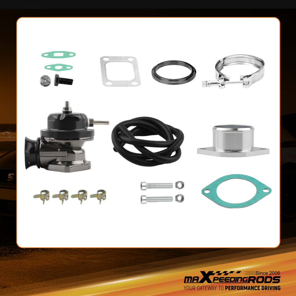 T3 T04E V-band Turbocharger Oil Cooled Internal Wastegate Blow Off Valve Set NEW