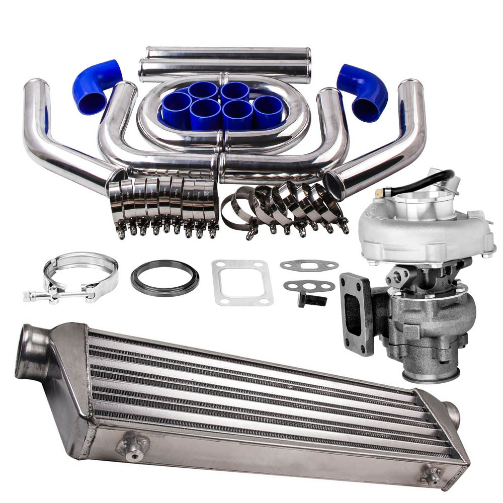 T3 Turbo Charger0.63 A/R 4 6 CYL+ Intercooler + 2.5 Intercooler Piping Kit