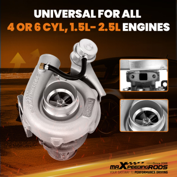 T3 Universal Turbo 0.63 A/RIntercooler + 2.5 64mm Intercooler Piping Kit